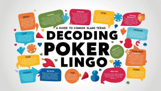 Decoding Poker Lingo: A Guide to Common Slang Terms